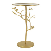 Tavolino VKH804, Oro, Metallo, 38x38x60 cm
