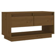 Mobile TV | Armadietto TV | Mobile Porta TV ambra 74x34x40 cm in Legno Massello di Pino