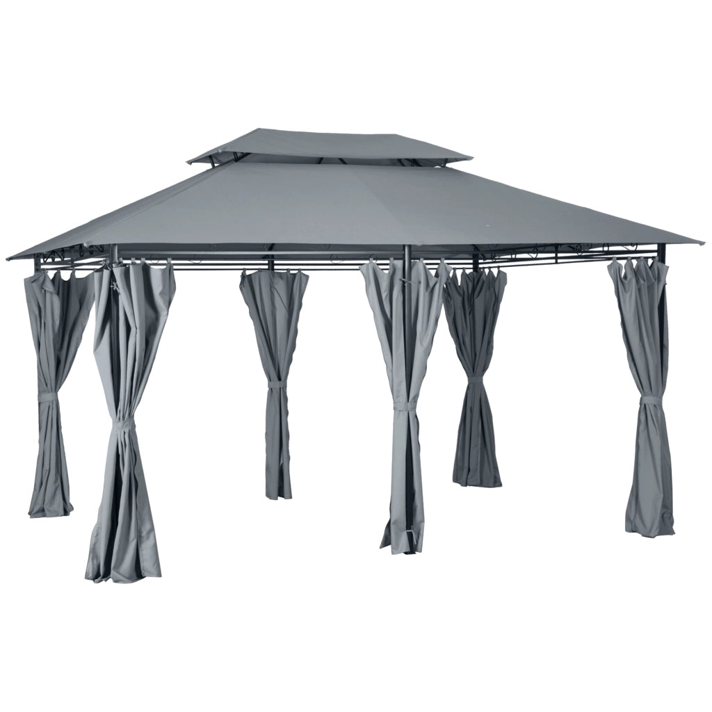 Tenda da giardino ¨C zephmum ¨C 3x4x2.8 m grigio