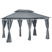 Tenda da giardino ¨C zephmum ¨C 3x4x2.8 m grigio