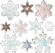Mini forme a biscotto, forme a biscotto in acciaio inossidabile, forme a biscotto in acciaio inossidabile, forme a biscotto per Natale, per la preparazione di biscotti, biscotti e fondant (fiocco di neve)