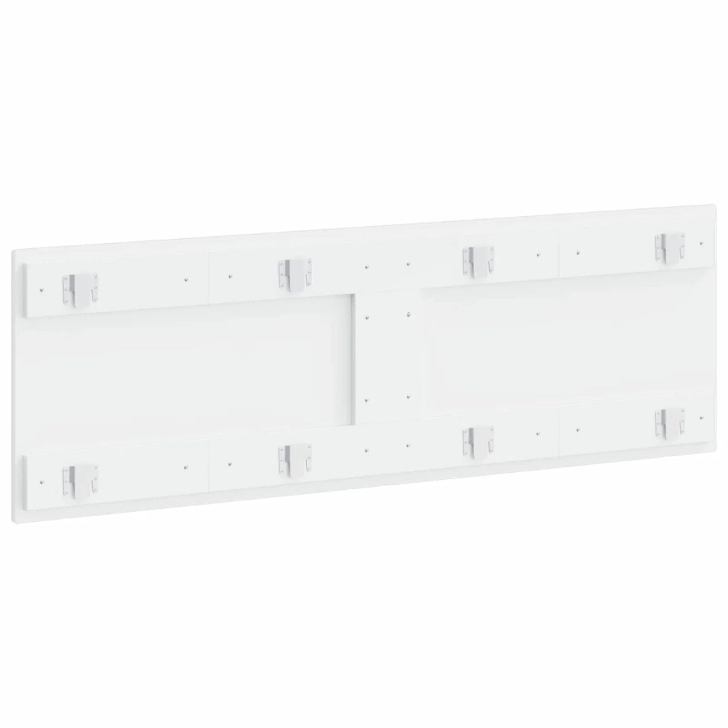 Testiera da Muro BREDA Bianco Lucido Legno ingegnerizzato 897609