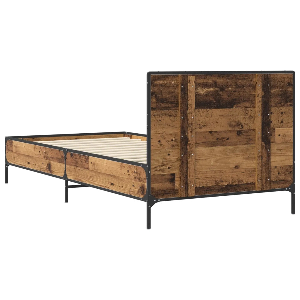 Struttura letto con testata Legno antico 80 x 200 cm 8009109
