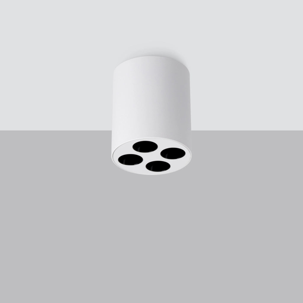 Spot soffitto tubo bianco tondo LED 9W 4000K Pure Lume
