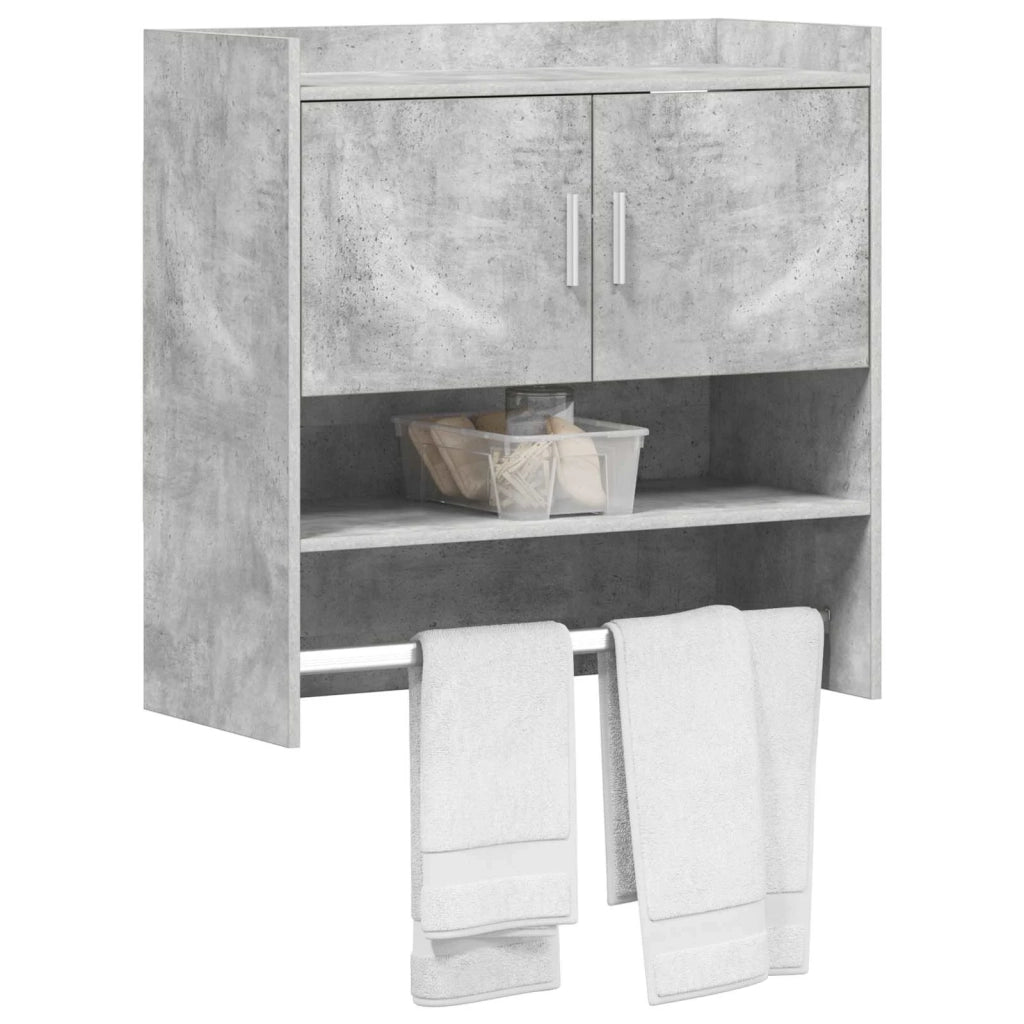 Scaffale da parete A parete Grigio Cemento 80 x 36 x 80 cm 8011382