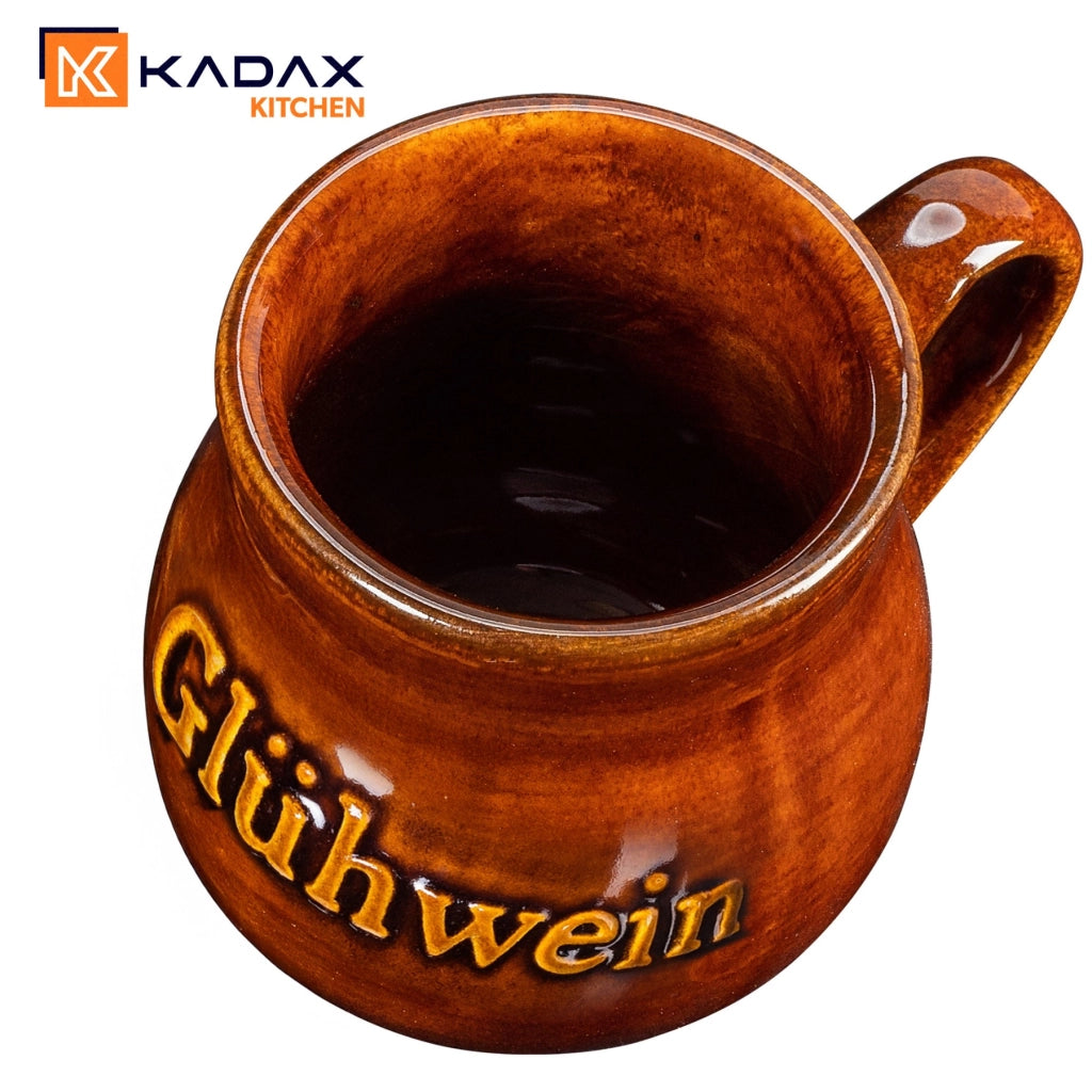 KADAX Kubek z uchem i napisem Gl?hwein 0,25l pakie