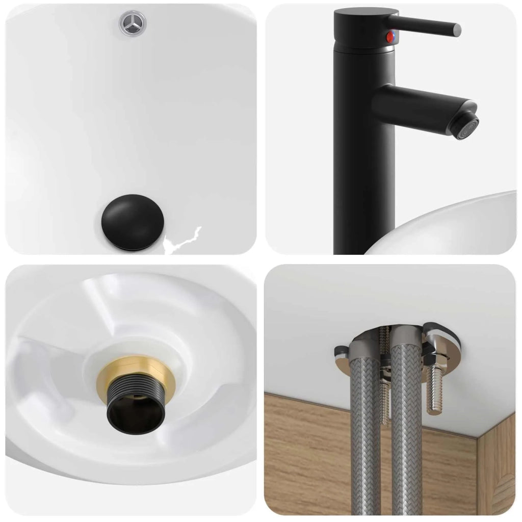 Set di mobili per il bagno 2 pz Rovere Artigianale 3406142