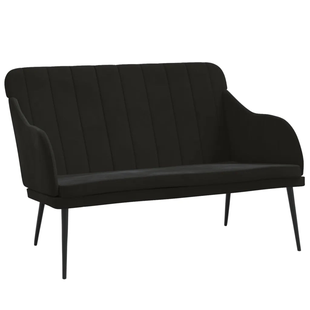 Panca Nera 110x76x80 cm in Velluto CFW6624954