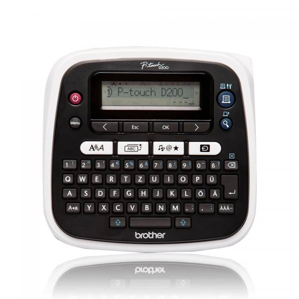 Brother PT-D200BWVP stampante per etichette (CD) Trasferimento termico 180 x 180 DPI 20 mm/s TZe