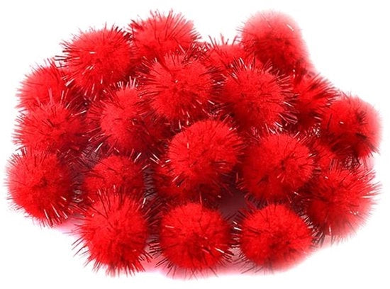 150 mini-pomponi in pluie di velluto, 25 mm, per decorare e cucire