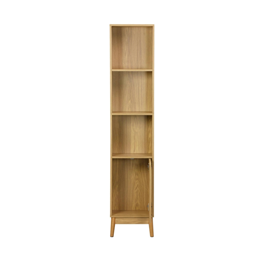 Colonna di stoccaggio per bagno vintage, 3 ripiani, frassino