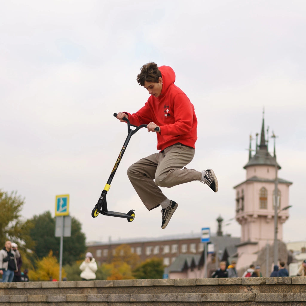 Scooter Freestyle ¨C zephmum ¨C Aluminium Metall Kunstleder Oro