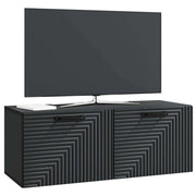 Mobile TV da Muro | Armadietto TV | Mobile Porta TV Nero 78,5 x 31 x 30 cm