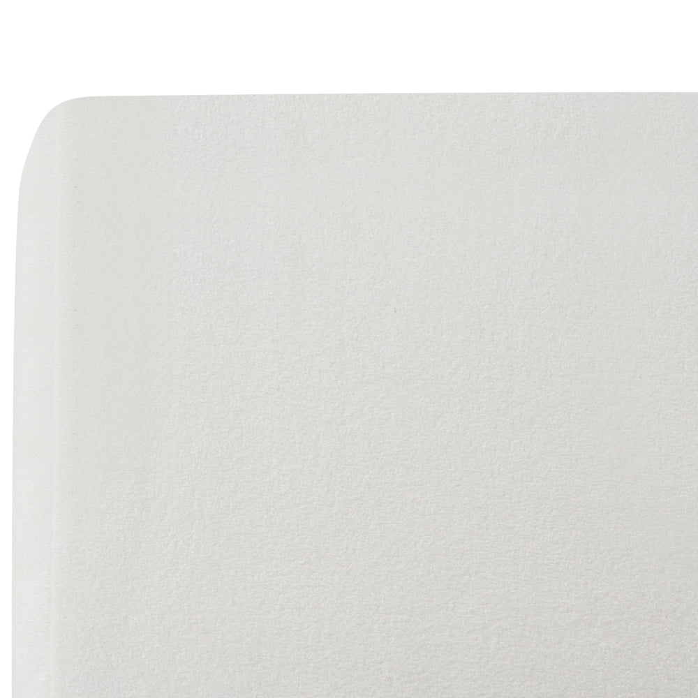 Letto minimalista in tessuto con testiera imbottita bianco sporco 160 x 200 cm stile scandinavo