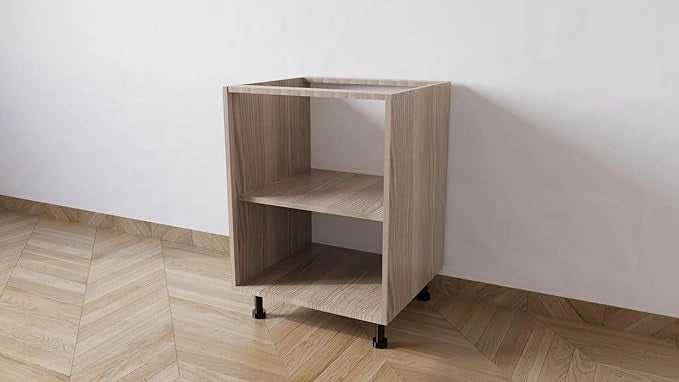 Mobile Base 60 Compreso Di Anta, H 72 Cm L 60 Cm P 55,5 Cm, Spedizione In Kit Olmo