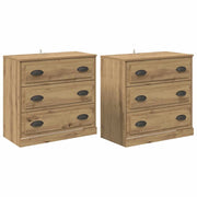 Credenza | Sideboards 2 pcs Rovere artigianale 70 x 35,5 x 67,5 cm