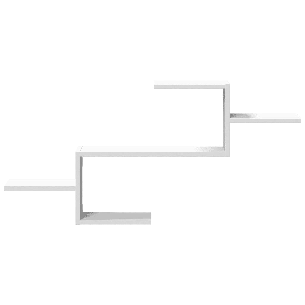 Scaffale a Parete Bianco 104x15x49 cm in Legno Multistrato 853200