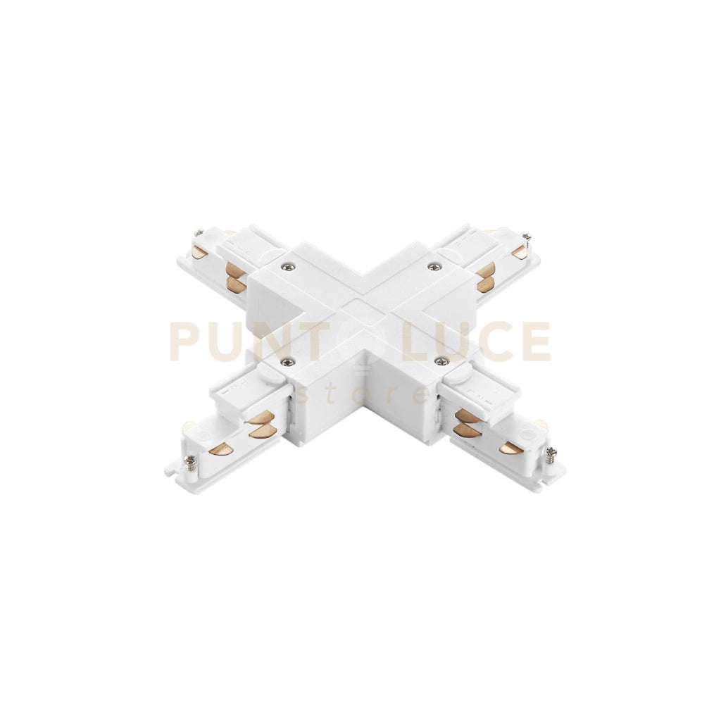 LED-RAIL-X-DA-BCO CONNESSIONE A X PER BINARIO TRIFASE RAIL BIANCO DALI 20X20CM