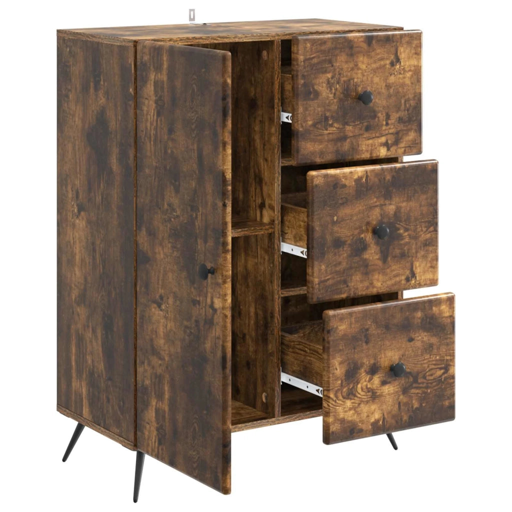 Credenza Rovere Fumo 66 x 34,5 x 90 cm Legno ingegnerizzato