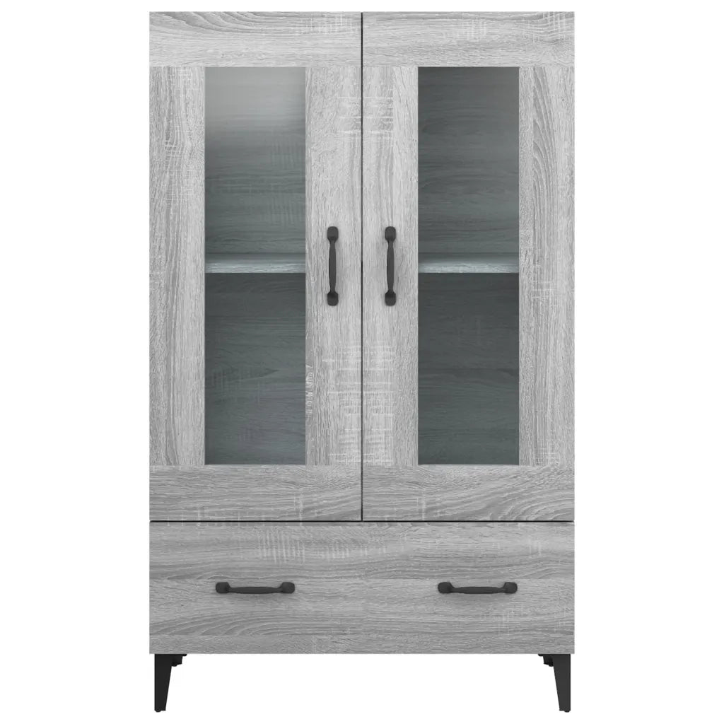 Credenza | Madia | Buffet da pranzo | Armadio da pranzo Grigio Sonoma 70x31x115 cm in Legno Multistrato