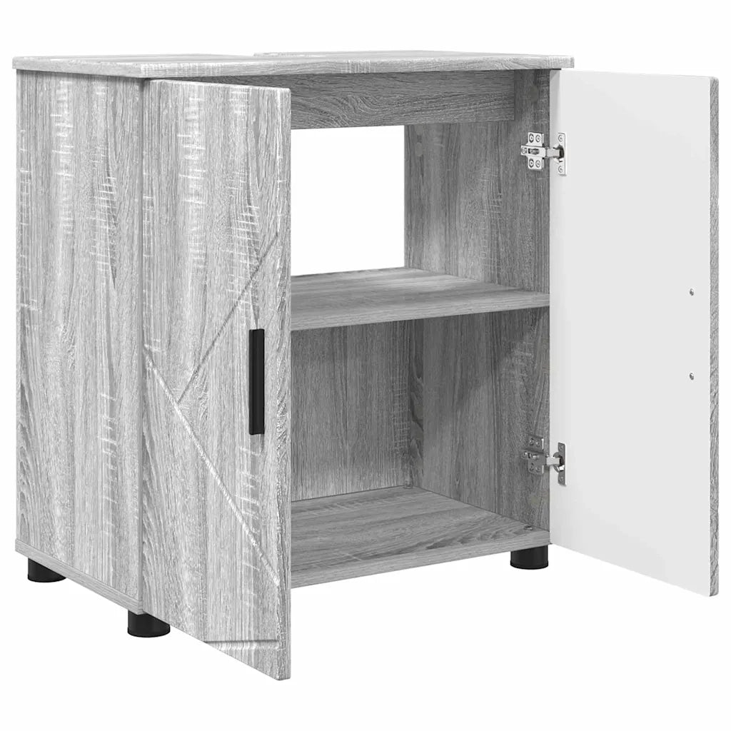 Mobile da Bagno con archiviazione Grigio Sonoma 61 x 35 x 64 cm