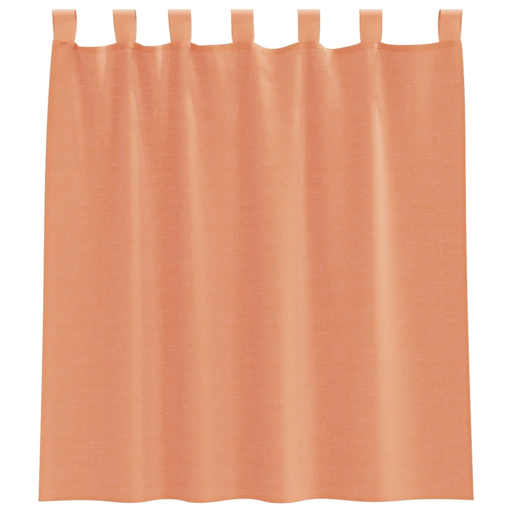 Tende in Voile con Passanti 2 pz Terracotta 140x140 cm 4102321