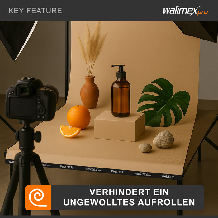 Nastro ponderale magnetico, 2,7 m, per la ponderazione di sfondi in carta e tessuto per lo studio fotografico, ideale per la fotografia in interno