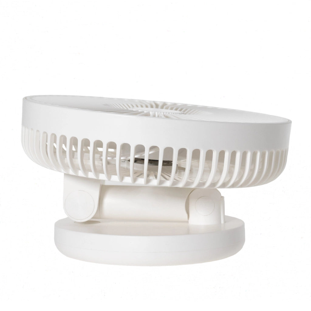 Ventilatore da tavolo ricaricabile 30cm, batteria litio 2000mAh, 5 pale 3 velocità, oscillazione 4h autonomia - SOGO