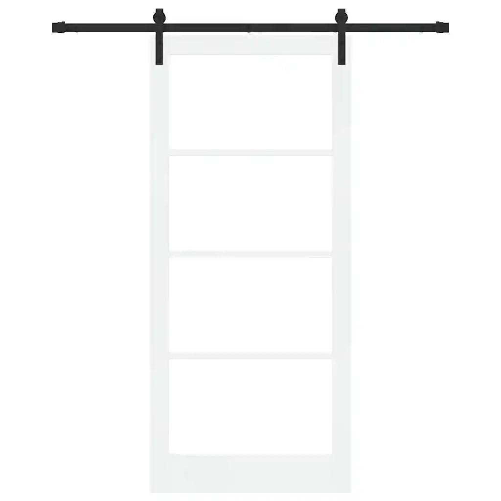Porta scorrevole ORKDAL Bianco e Nero 93 x 211 cm 3331842