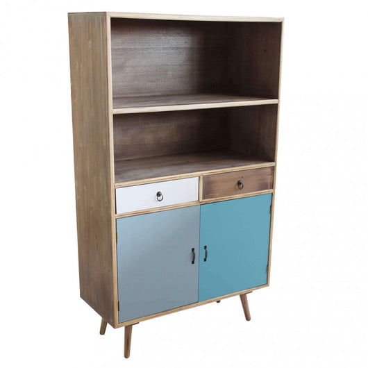 Mobiletto Barrie 80x35x140 h cm in Legno Multicolor