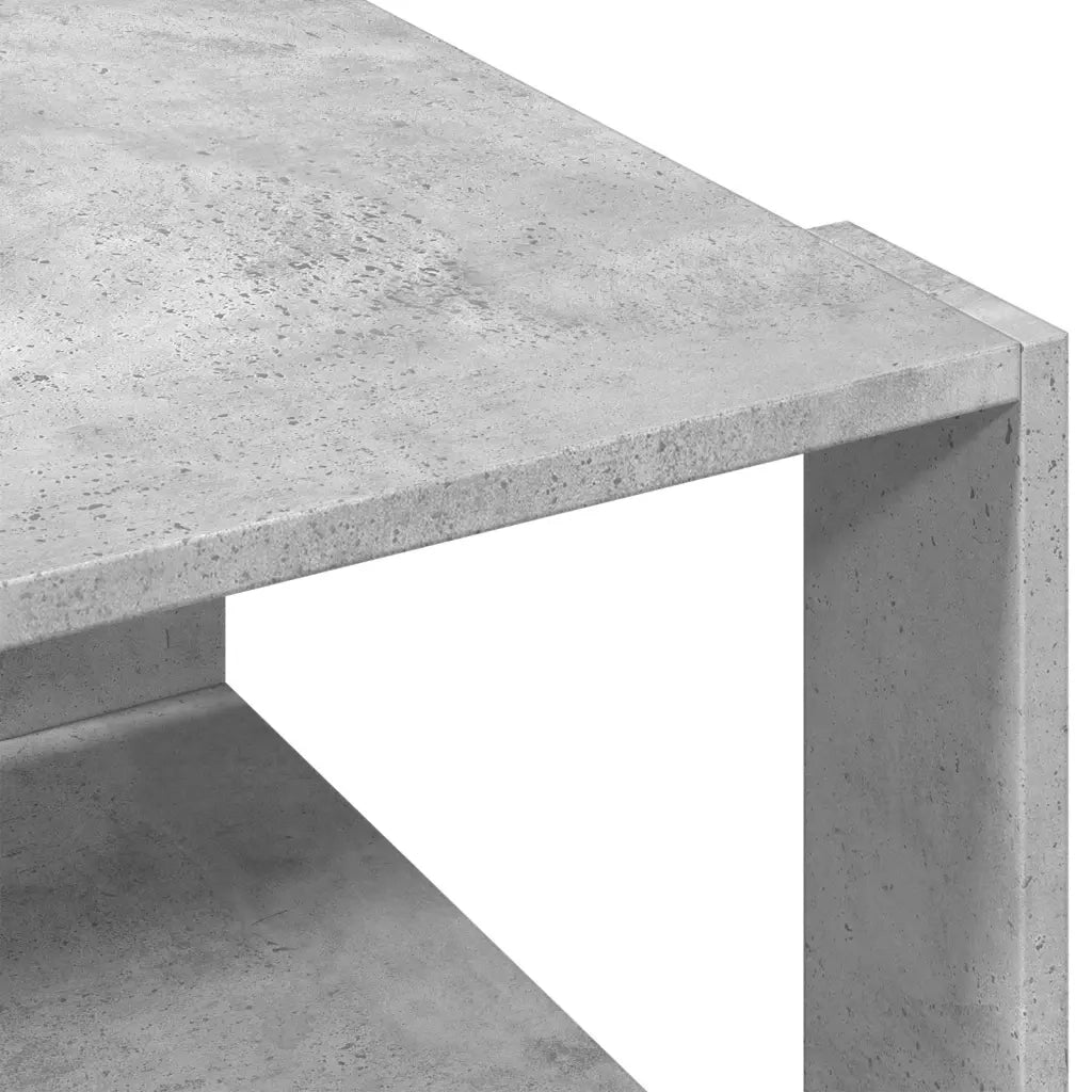 Tavolino Salotto-Tavolino da Soggiorno Grigio Cemento 51,5x51,5x30 Legno Multistrato