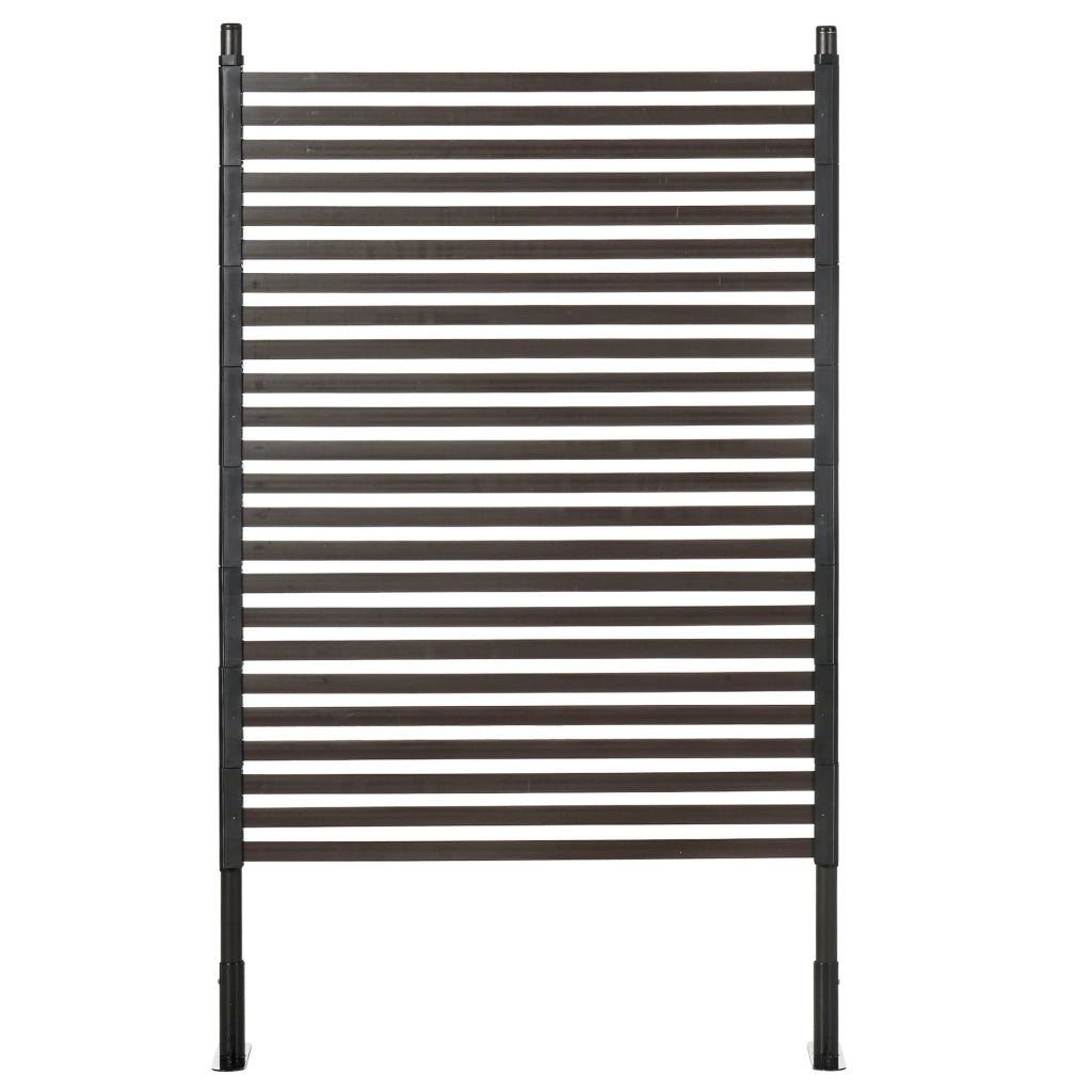 Recinzione da Giardino in Acciaio ¨C zephmum ¨C Marrone 93x22x150 cm