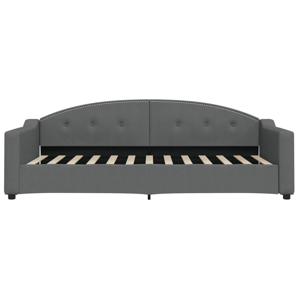 Divano Letto con Letto Estraibile-Sofa Letto-Daybed Grigio Scuro 90x200cm Tessuto 773957