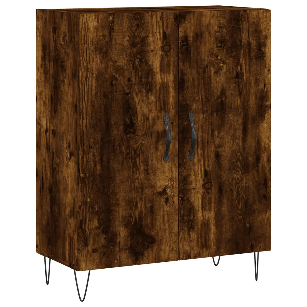 vidaXL Credenza Rovere Fumo  69,5x34x180 cm in Legno Multistrato