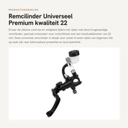 Remcilinder Universale - Hevel 22 mm - Koppelinghevel - Manopole Idrauliche - Alta Qualità - Installazione Facile - Pompa di Pressione
