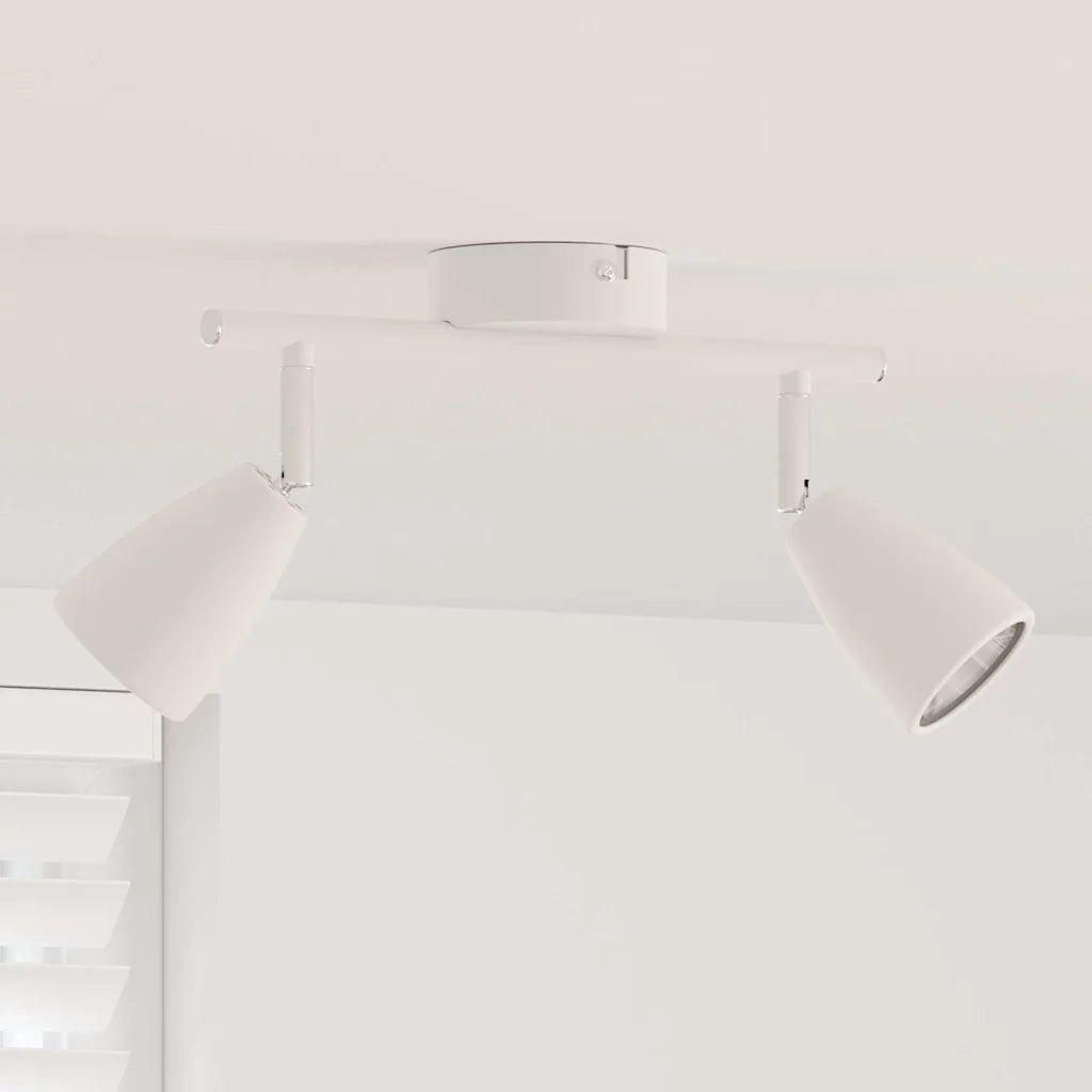 Faretto da soffitto Bianco 25.5 x 8 x 16 cm Metallo CFW5651012