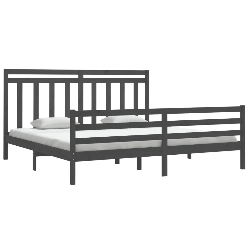 Giroletto Grigio in Legno Massello 200x200 cm 3105337