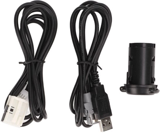 Coppa d'Oro - Cavo USB AUX Audio Jack Mannello - Sostituzione per 206 207 307 308 407 408 508 607 - Nero - Alta qualità audio