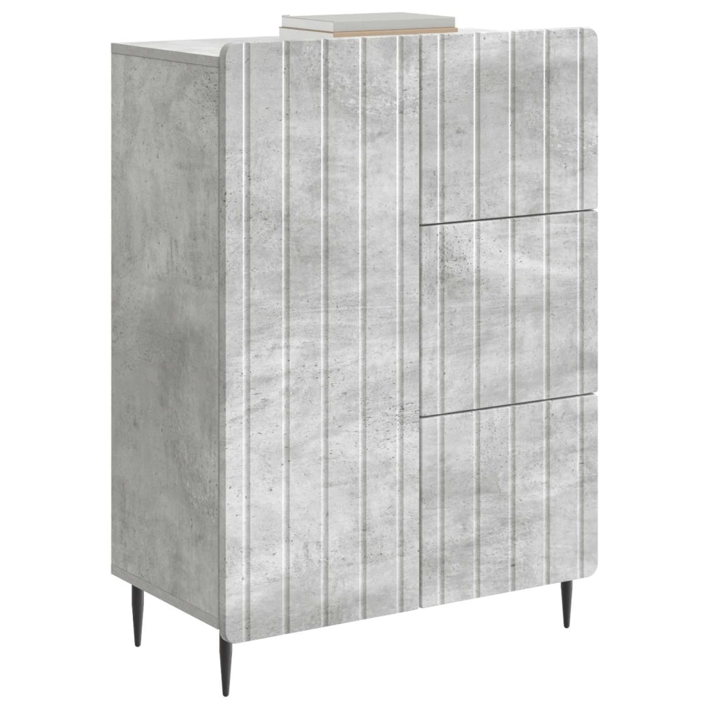 Credenza con cassetto Grigio Cemento 66 x 34,5 x 91,5 cm