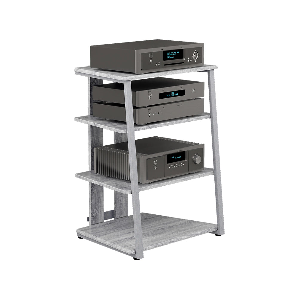 Vicco Ripiano portaoggetti Grigio 61 x 78 cm 4 ripiani aperti