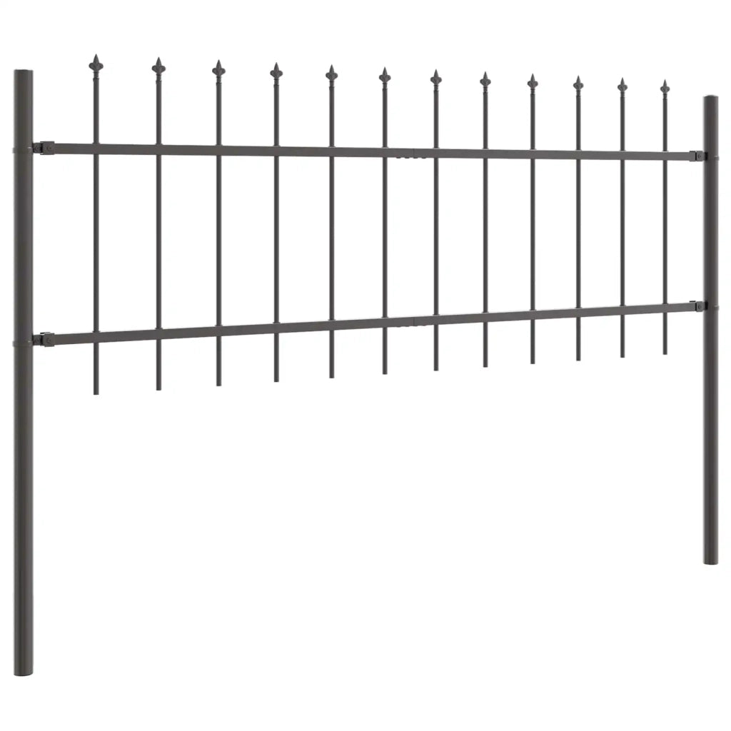 Recinzione per Giardino 2 pcs Grigio 3,4 x 0,6 m 3334028