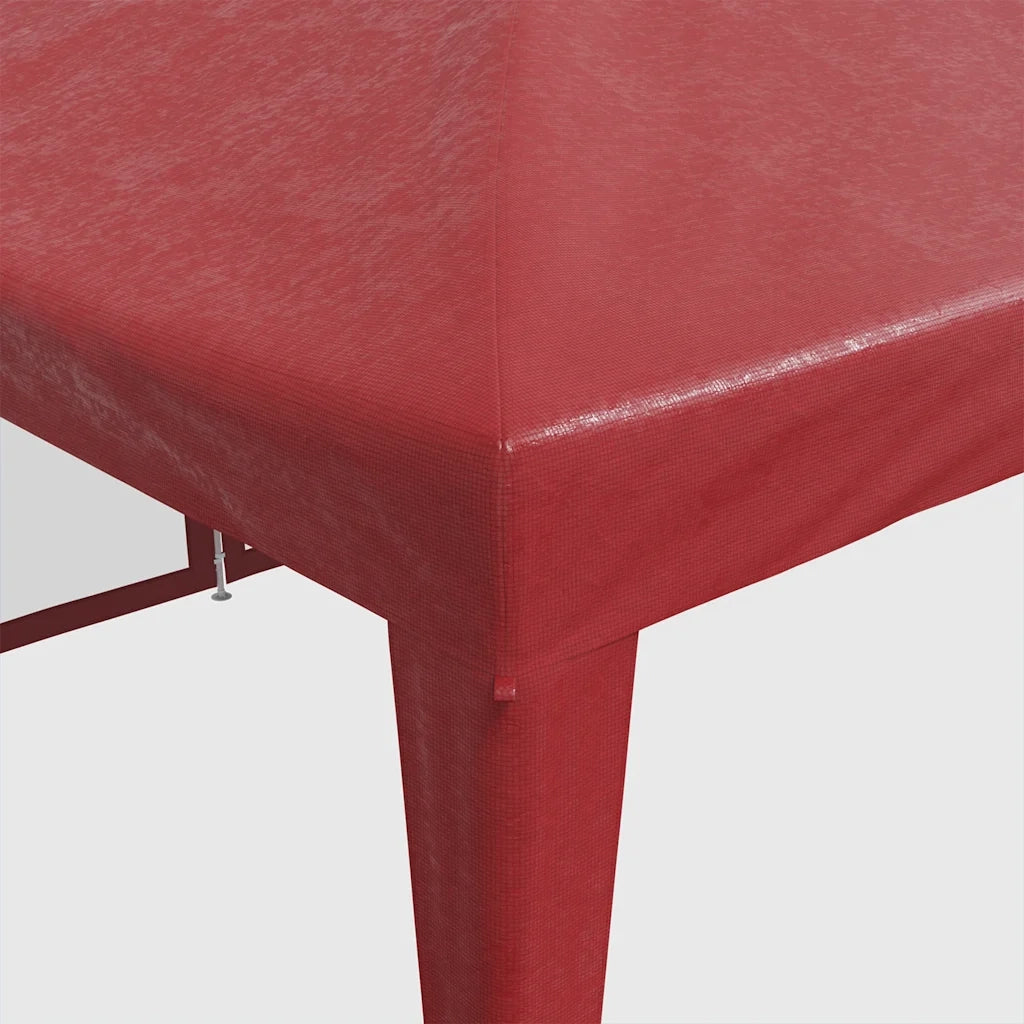 Tenda per Feste con 12 Pareti Laterali in Rete-Tenda da campeggio Rossa 8x4 m HDPE