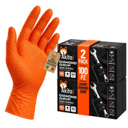 Guanti Nitrile Arancione XXL Akitaink Full Grip 100pz