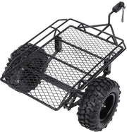 Accessorio RC per Aanhanger - Aanhanger Metallica - Accessorio RC - Adatto per TRX4/D90/SCX10/CC01 - Dimensioni del telaio 290x210x130mm - Gomma/Metallo Duraturo - Aanhanger RC