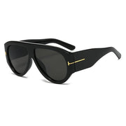 Oversized Pilota con Montatura Quadrata Spessa - Occhiali da Sole Grande per Signore e Signori - Protezione UV400