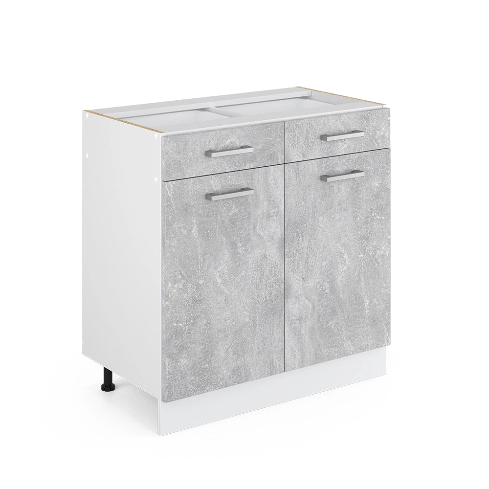 Vicco Mobiletto base per cucina Calcestruzzo 80 cm senza piano di lavoro