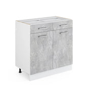 Vicco Mobiletto base per cucina Calcestruzzo 80 cm senza piano di lavoro