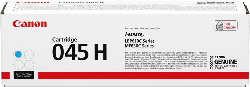 Canon 045 H cartuccia toner 1 pz Originale Ciano