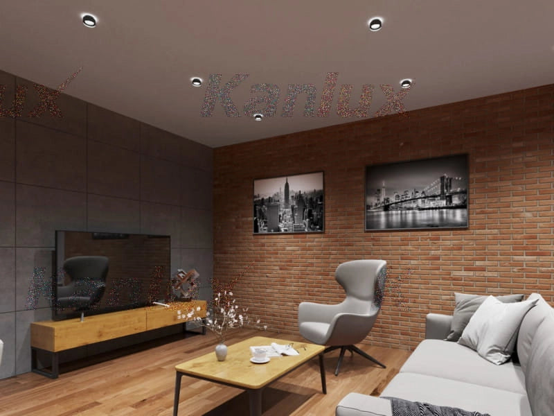 Kanlux GOVIK 29236 faretto soffitto nero alluminio GU10