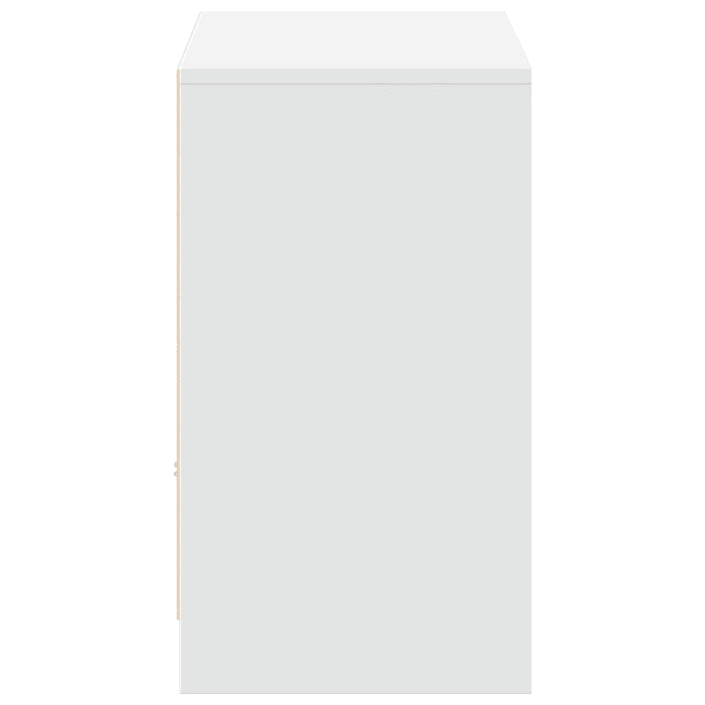 vidaXL Mobile Porta TV con LED Bianco 91x34x61 cm in Truciolato